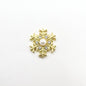 Queen - Nail Charms 10pc - #249 Gold Pearl Snowflake