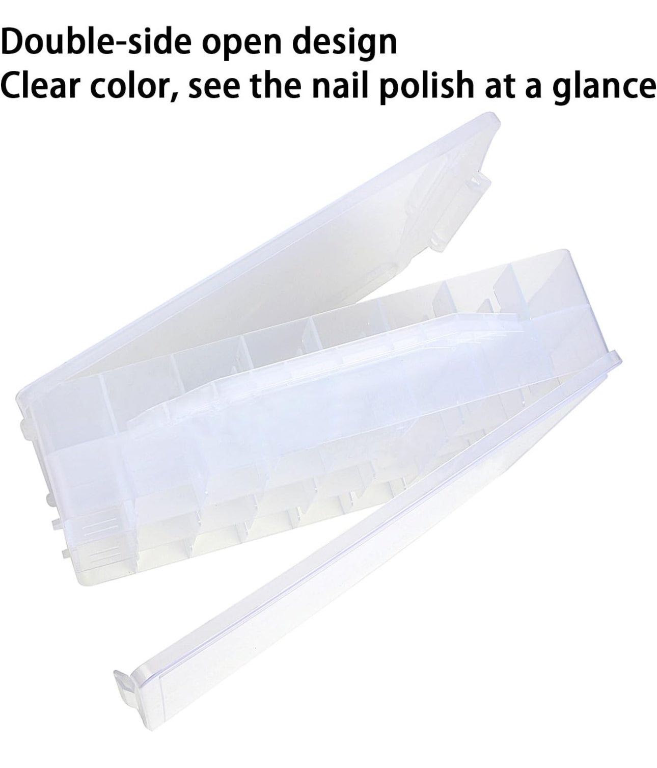 Polish Storage Box w/ Handle  - 48 Slots