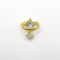 Queen - Nail Charms 10pc - #042 Gold White Cosmic Staffs