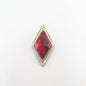 Queen - Nail Charms 10pc - #010 Gold Red Diamonds