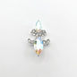 Queen - Nail Charms 10pc - #216 Silver Iridescent Crest