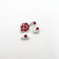 Queen - Nail Charms 10pc - #264 Silver Red Barbies