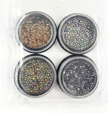 Nail Beads 4pack Assorted Colors