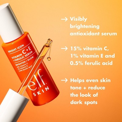 e.l.f. SKIN Bright Icon Vitamin C + E + Ferulic Face Serum 1 fl oz - Imperfect Box