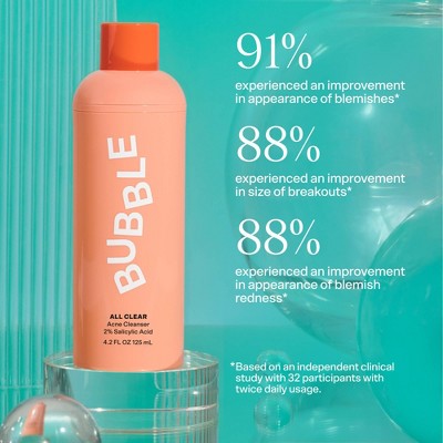 Bubble Skincare All Clear Anti Breakout Cleanser 4.2 fl oz - Missing Box