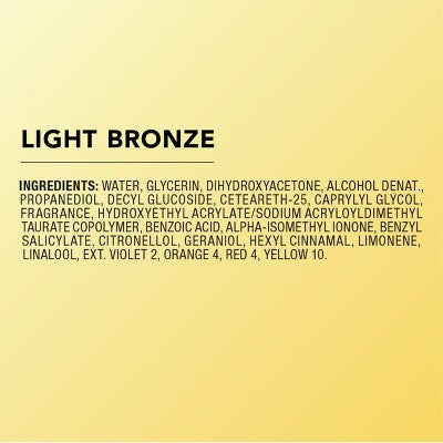 Jergens Glow Instant Moisturizing Self Tanner Tanning Foam Light Bronze Tan 6 fl oz - Imperfect Container