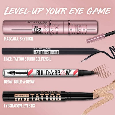 Maybelline Lash Sensational Sky High Mascara Washable Blackest Blk 0.24 fl oz - Imperfect Box