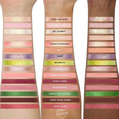 ColourPop x How the Grinch Stole Christmas 15 Pan Eyeshadow Palette 0.63oz - Imperfect Box