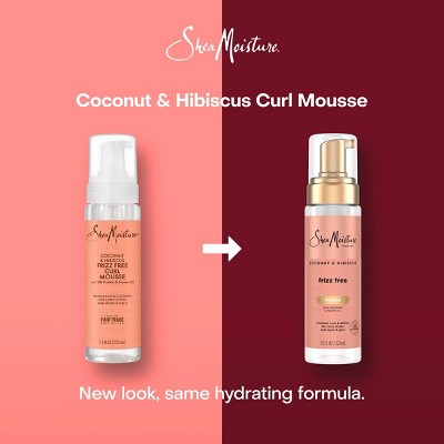 SheaMoisture Coconut and Hibiscus Frizz-Free Curl Mousse 7.5 fl oz - Imperfect Container