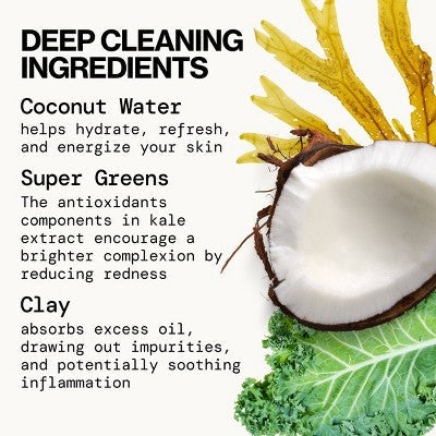 Pacifica Kale Detox Deep Cleansing Face Wash Scented 5 fl oz - Imperfect Container
