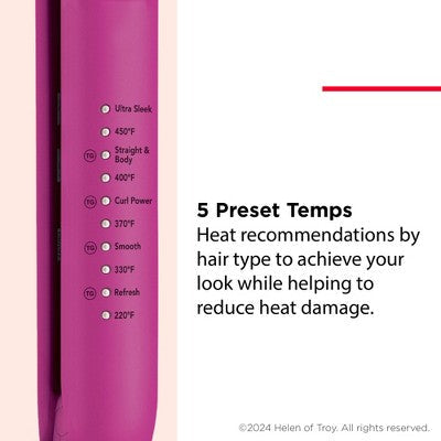 Revlon Easy Heat Precision Hair Flat Iron 1" - New