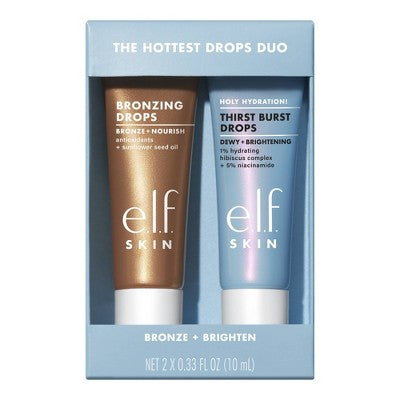 e.l.f. SKIN The Hottest Drops Duo Bronzing Drops & Holy Hydration 2ct/0.33oz - Missing Box