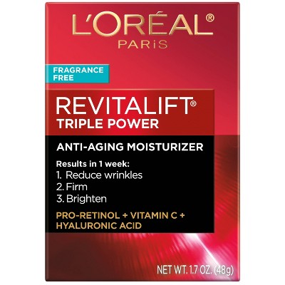 L'Oreal Paris Revitalift Triple Power Anti-Aging Face Moisturizer 1.7oz - Missing Box