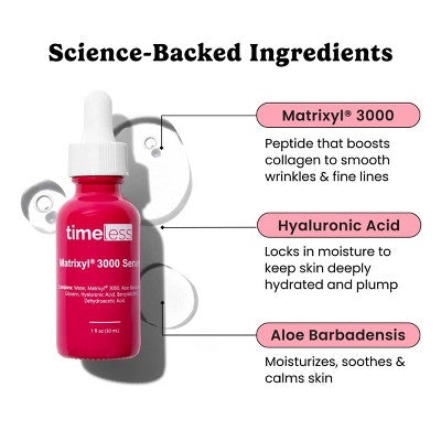 Timeless Skin Care Matrixyl 3000 Peptide Complex Serum Refill 4 fl oz - Imperfect Box