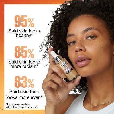 Maybelline Super Stay 24HR Skin Tint Foundation Serum with Vitamin C 310 1 fl oz - New