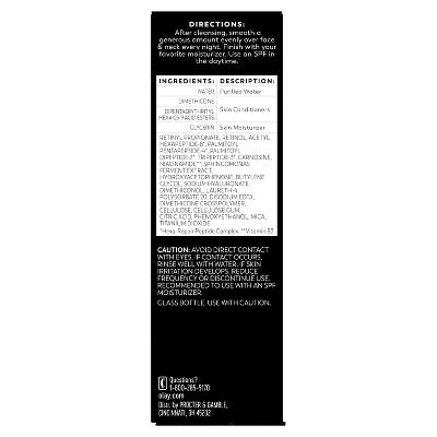 Olay Regenerist Anti-Aging Night Serum, Hydrating & Wrinkle Correcting Treatment 1 fl oz - Imperfect Box
