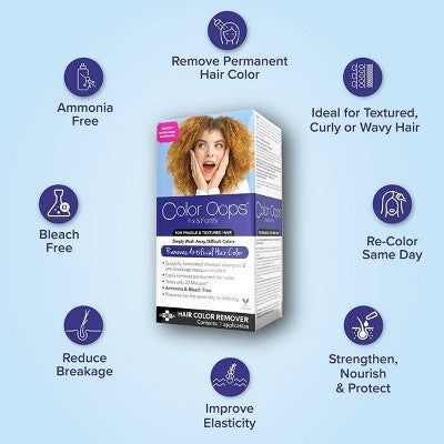 Color Oops Fix and Fortify Hair Color Remover  4 fl oz - Imperfect Box
