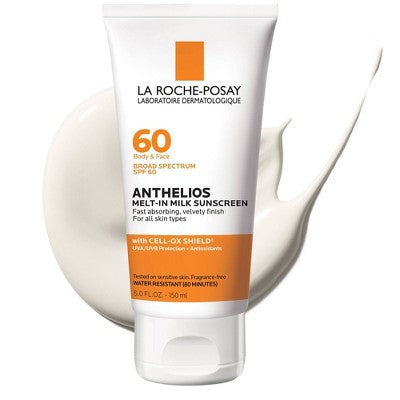 La Roche Posay Anthelios Sunscreen Melt-In-Milk Lotion Face and Body Sunscreen SPF 60 5 fl oz - Missing Box