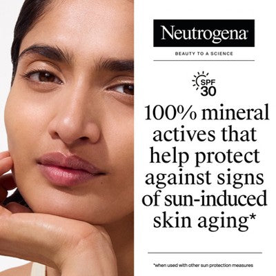 Neutrogena Mineral UV Tint Face Liquid Sunscreen SPF 30  1.1oz - Imperfect Box