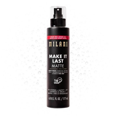 Milani Make It Last Matte Finish Charcoal Setting Spray 6 fl oz - Imperfect Container