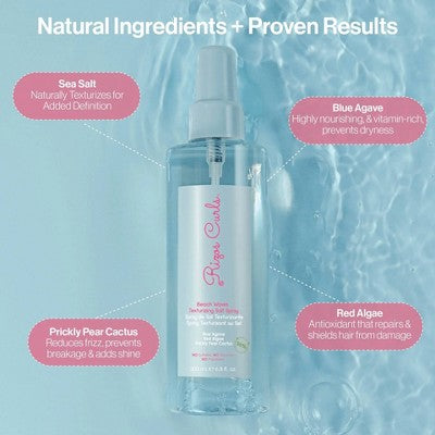 Rizos Curls Beach Waves Texturizing Salt Spray 6.8 fl oz - Missing Lid