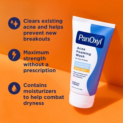 PanOxyl 10% Benzoyl Peroxide Acne Foaming Wash 5.5oz - Missing Box