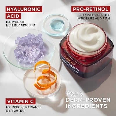 L'Oreal Paris Revitalift Triple Power Deep-Acting Face Moisturizer 1.7oz - Missing Box
