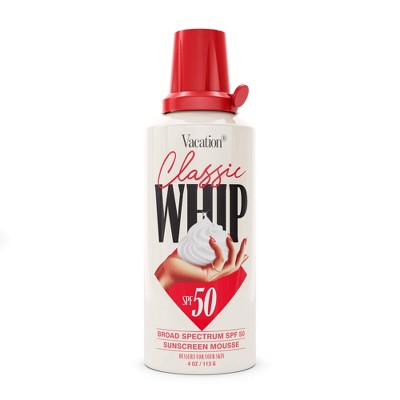 Vacation Classic Whip Sunscreen SPF 50 4oz - New