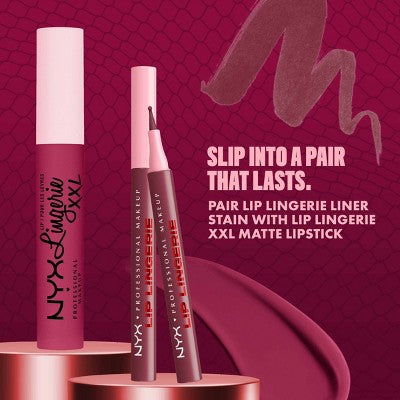 NYX Professional Makeup Lip Lingerie Lip Liner Stain 07 Cuff Me 0.03 fl oz. - Imperfect Box