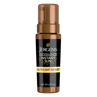 Jergens Glow Instant Moisturizing Self Tanner Tanning Foam Ultra Deep 6 fl oz - New