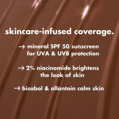 e.l.f. Halo Glow Skin Tint Light Coverage Foundation Mineral SPF 50 3 Fair Cool 1 fl oz - Imperfect Box