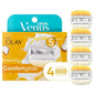 Venus Comfortglide plus Olay Coconut Women's Razor Blade Refills 4ct - Imperfect Box