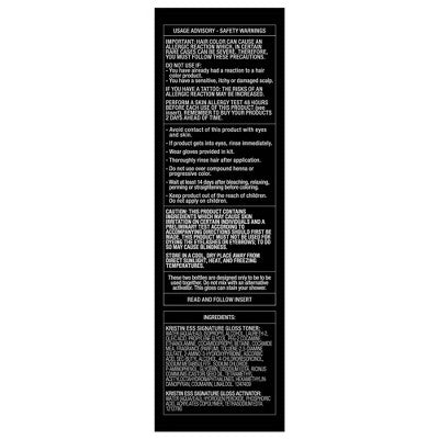 Kristin Ess Hair Gloss in Smoky Topaz for Medium Blonde Hair Semi Permanent Dye + Toner 4 fl oz - New