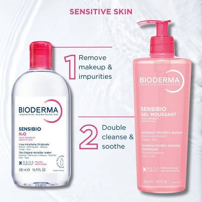 Bioderma Sensibio H2O Micellar Water Makeup Remover 16.9 fl oz - Small Amount Missing
