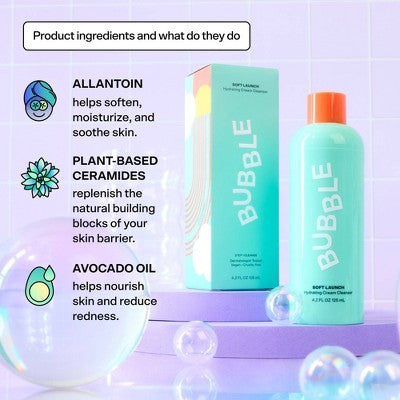 Bubble Skincare Shower Caddy Skincare Sets for Dry Skin 3ct - Imperfect Box