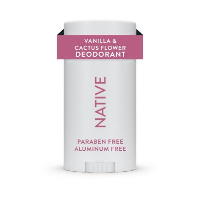 Native Solid Deodorant for Women & Men - Vanilla & Cactus Flower 2.65oz - Imperfect Container