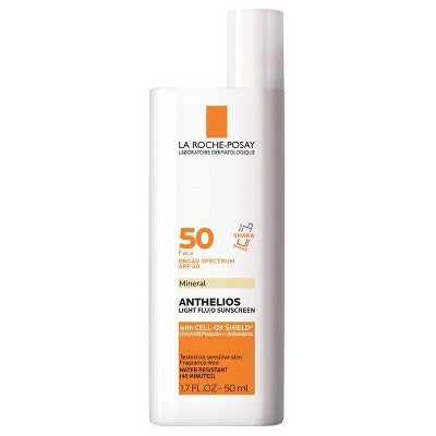 La Roche Posay Anthelios Ultra-Light Fluid Mineral Face Sunscreen SPF 50 1.7 fl oz - Missing Box