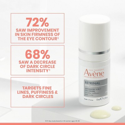 Avene Retrinal Advanced 3-In-1 Eye Cream 0.5 fl oz - Imperfect Box