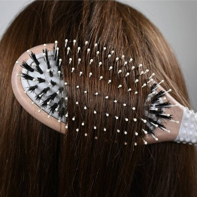 Conair Ceramic Wood Nylon & Boar Bristle Cushion Hair Brush - Imperfect Box