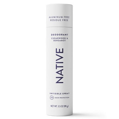 Native Deodorant Spray Cedarwood & Bergamot 3.5oz - Imperfect Container