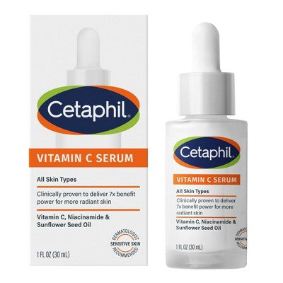 Cetaphil Brightening Vitamin C Face Serum 1fl oz - Missing Box