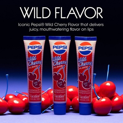 Vacation x PEPSI Tinted Lip Gel SPF 30 Wild Cherry Pepsi 0.5 fl oz - Imperfect Box