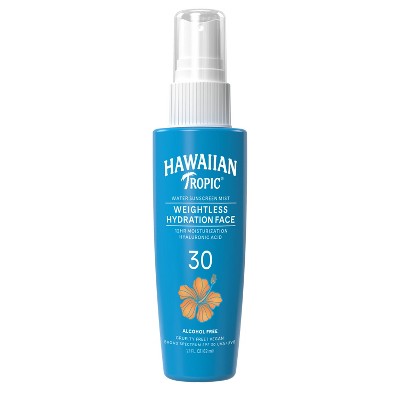 Hawaiian Tropic Weightless Hydration Water Face Mist SPF 30 2.1oz - Missing Box