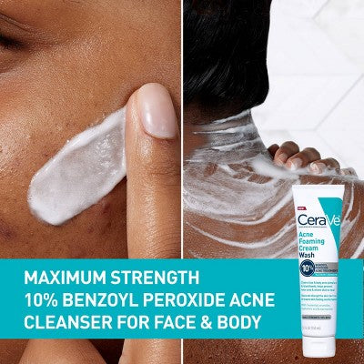 CeraVe Acne Control Foaming Face Cleanser 10% BPO 5 fl oz - Missing Box