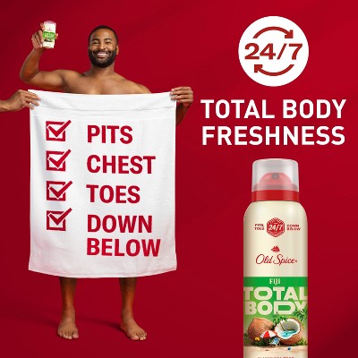 Old Spice Whole Body Spray Deodorant for Men Fiji 3.5oz - Missing Lid