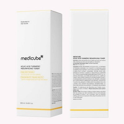 medicube Korean Skincare Kojic Acid Turmeric Resurfacing Face Toner 250ml - Imperfect Box