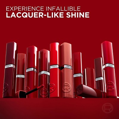 L'Oreal Paris Infallible Lacque Resistance Liquid Lipstick Cafe Parisien 0.13 fl oz - New