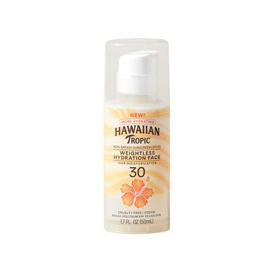 Hawaiian Tropic Silk Hydration Weightless Face Sunscreen SPF 30 1.7oz - Missing Lid