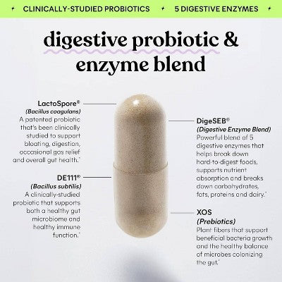 Lemme Debloat Daily Digestive Capsules 60ct - Imperfect Box
