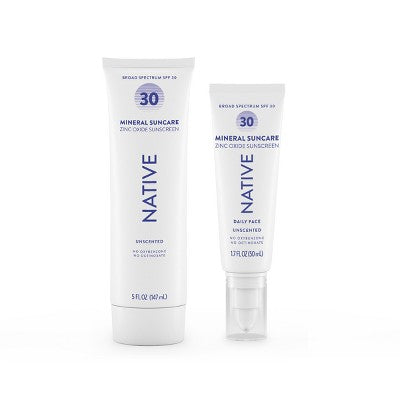 Native Mineral Sunscreen Unscented SPF 30 5 fl oz - Imperfect Container